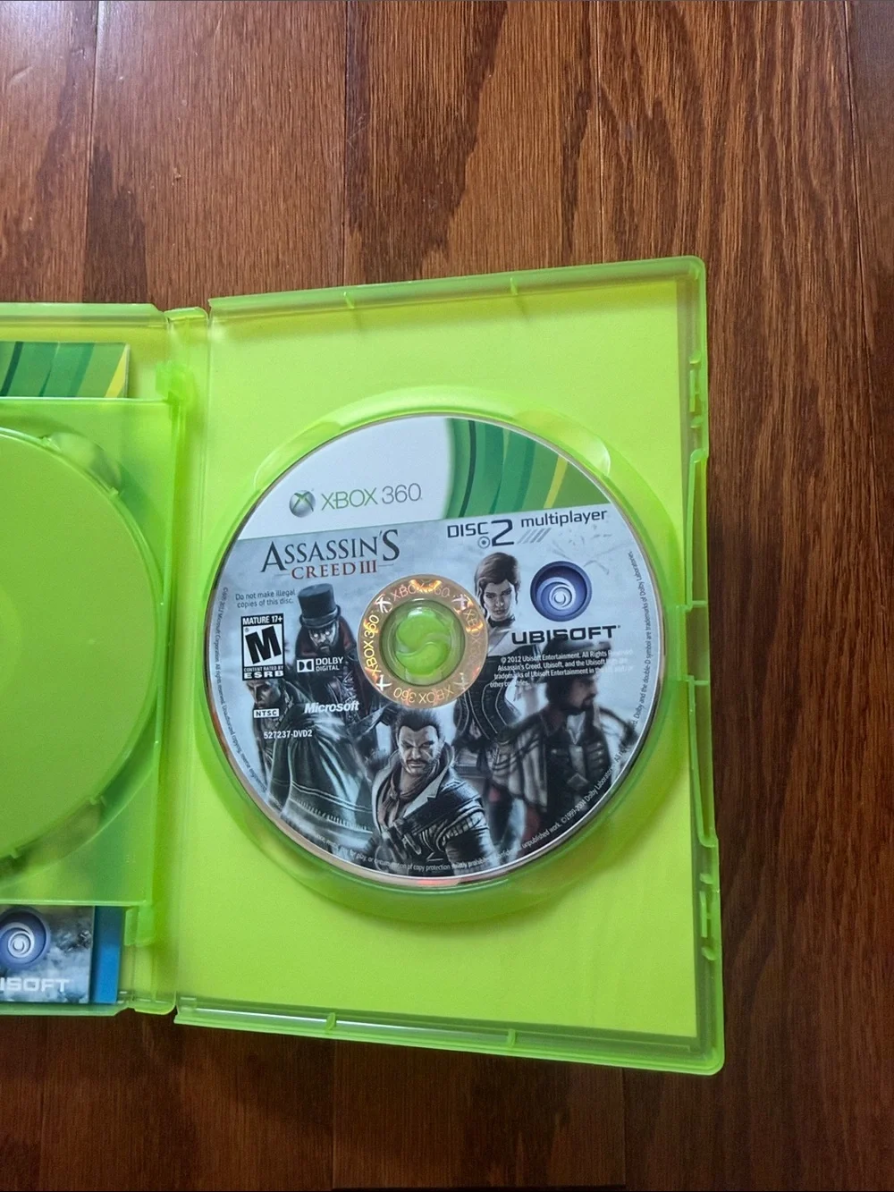Assassin’s Creed III Xbox 360 Complete 2 Disc Set Ubisoft 2012